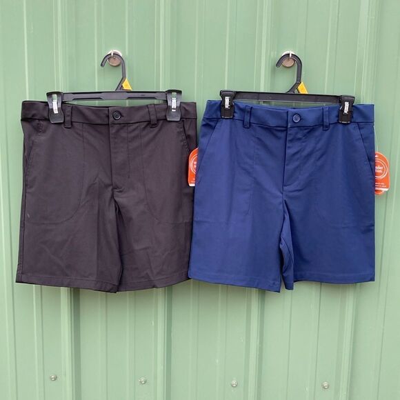 Boys Everywhere Lightweight Casual Dress Shorts 2-Pack Size 12 Husky - Picture 1 of 5